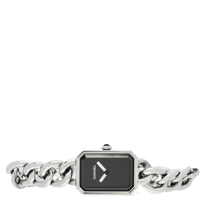 Chanel Stainless Steel 20mm Chain Premiere Quartz Watch Black 2 of 5