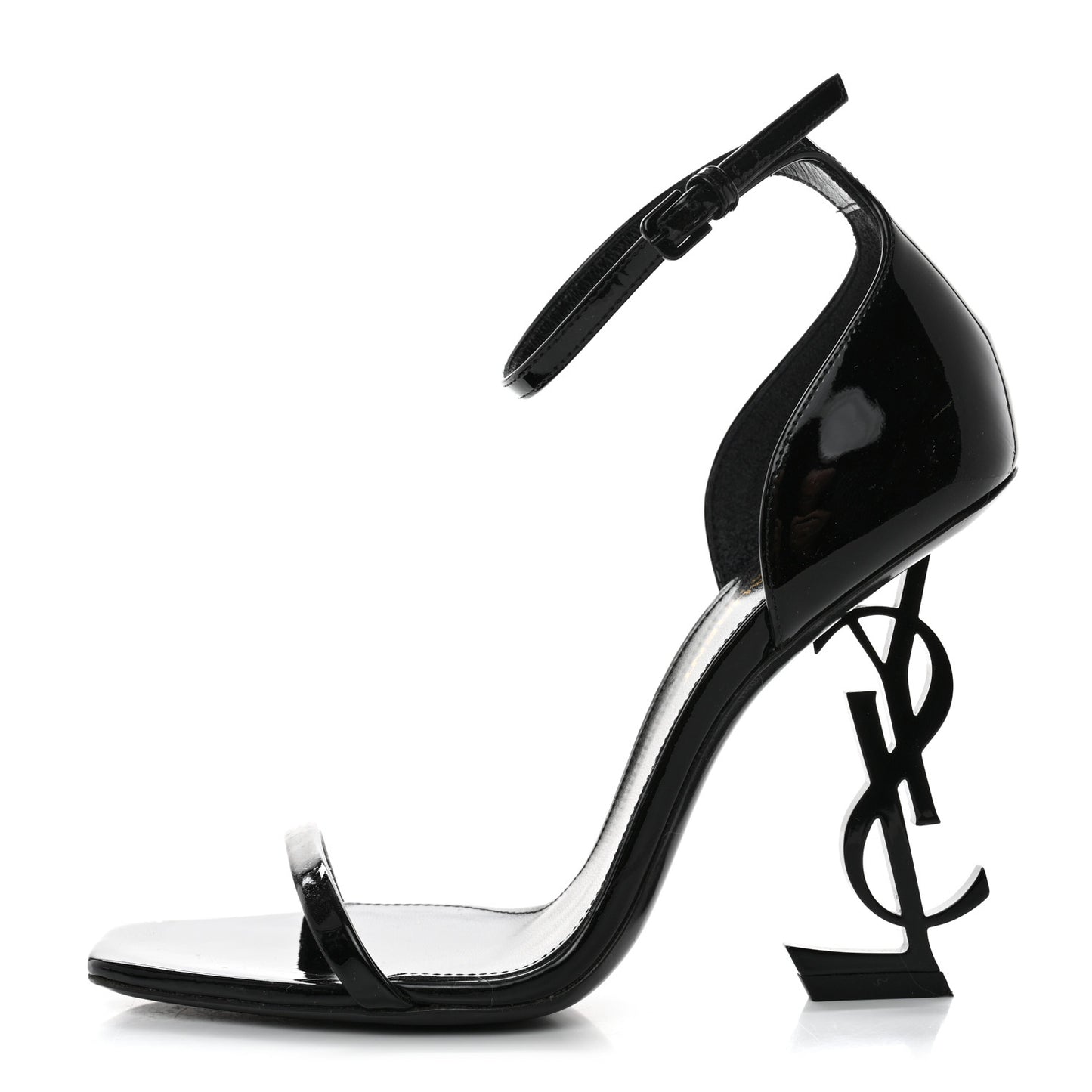 Patent Calfskin Opyum Sandals 36.5 Black