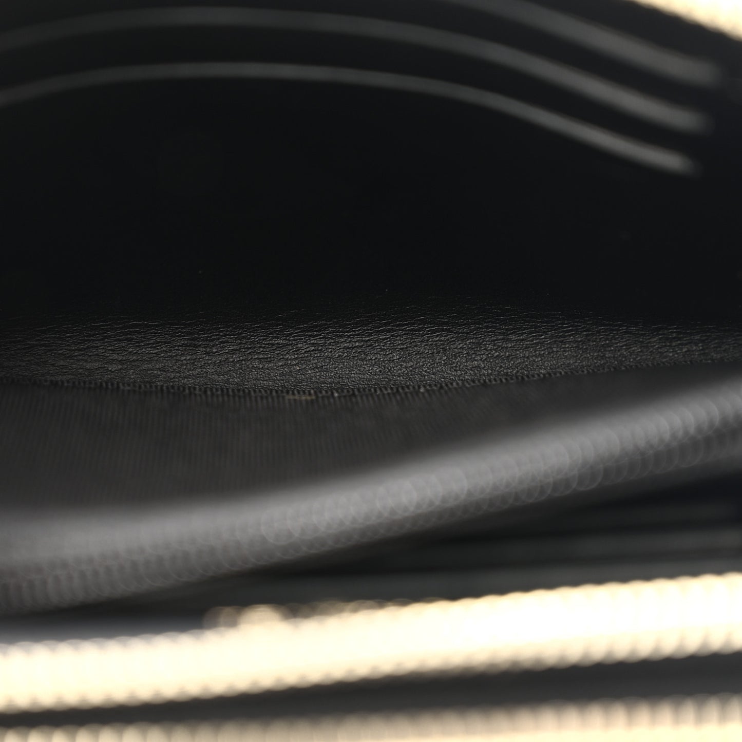 Caviar Quilted Large Gusset Double Zip Around Wallet Black