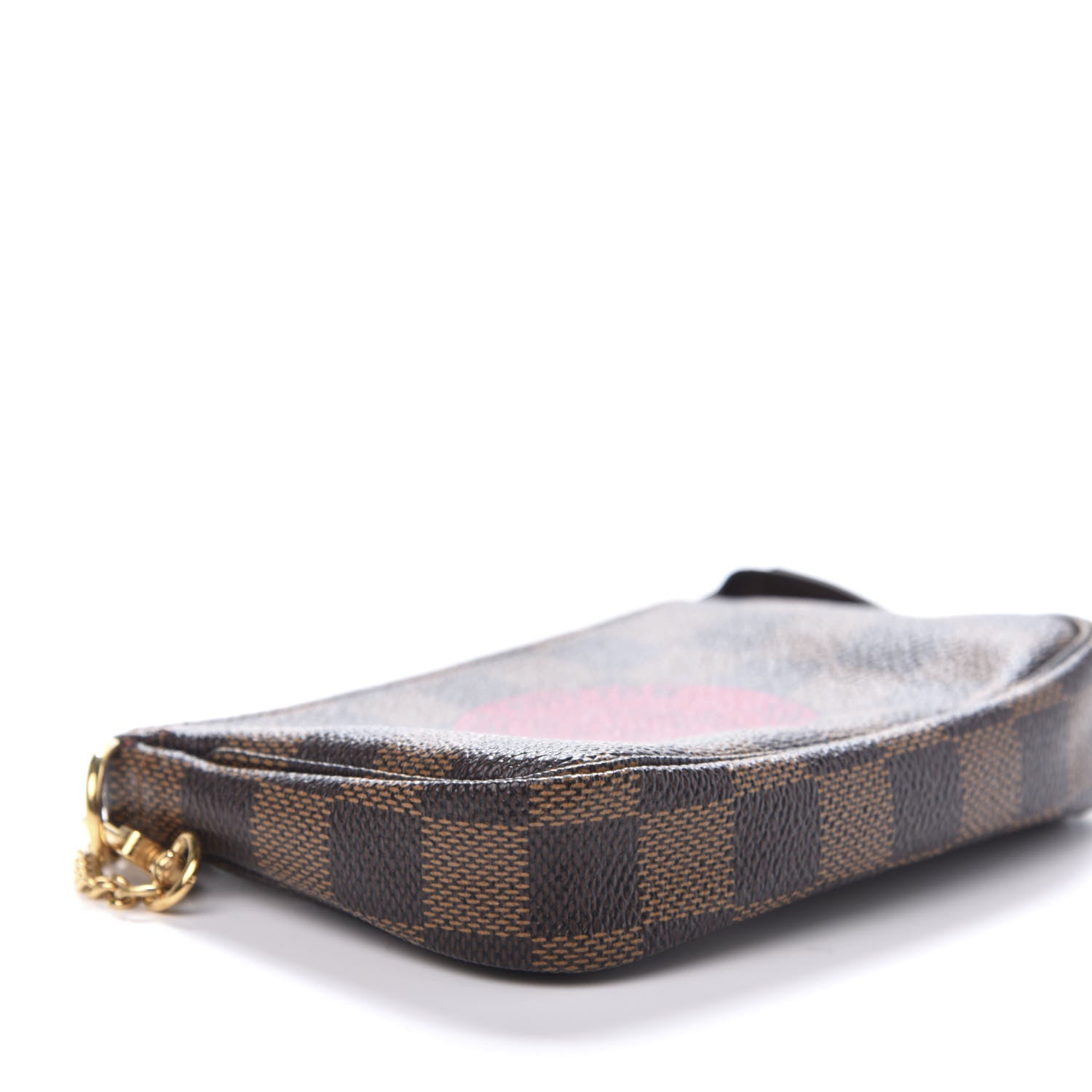 Louis Vuitton Damier Ebene Complice Trunks and Bags Mini Pochette Accessories Red 6 of 9