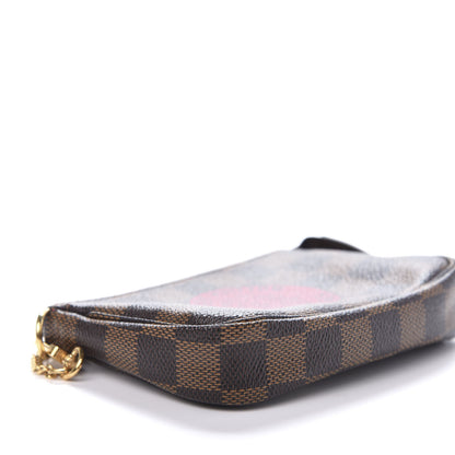 Louis Vuitton Damier Ebene Complice Trunks and Bags Mini Pochette Accessories Red 6 of 9