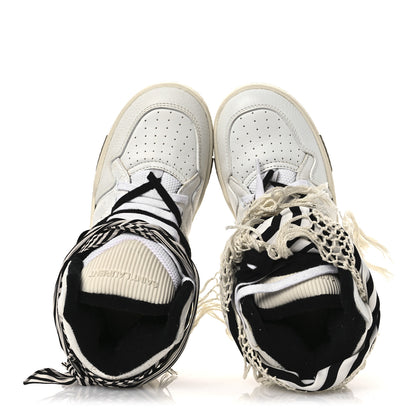 Saint Laurent Calfskin Smith High Top Sneakers 36 White Black 2 of 12