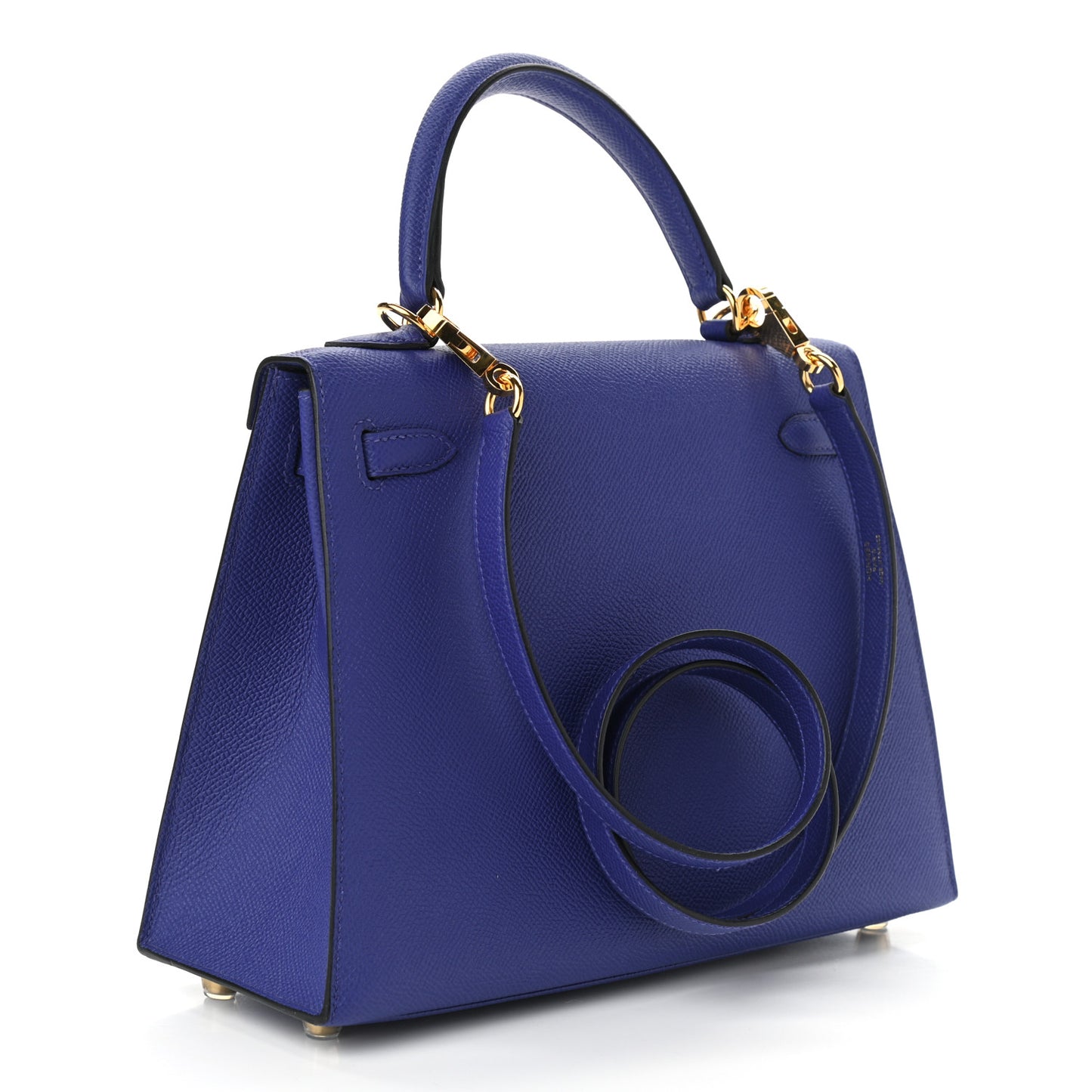 Epsom Kelly Sellier 25 Bleu Electrique