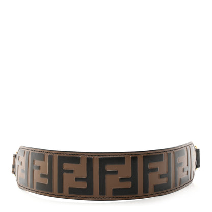 Fendi Calfskin FF 1974 Embossed Mini Strap You Maya Black 1 of 6