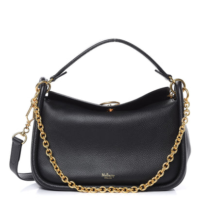 Mulberry Small Classic Grain Calfskin Small Leighton Black 1 of 8