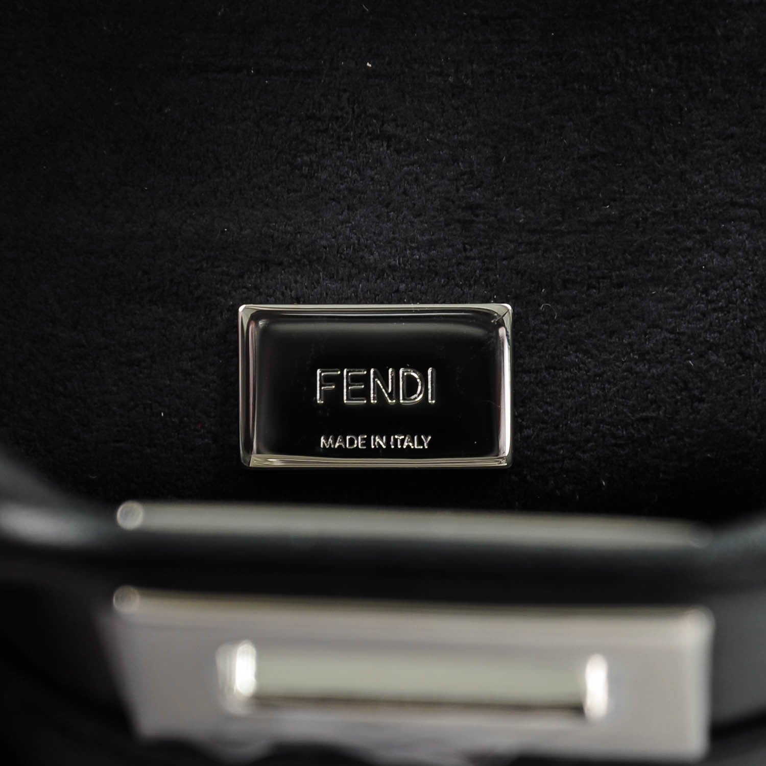 Fendi Nappa Flowerland Micro Peekaboo Iconic Satchel Black Multicolor 6 of 7