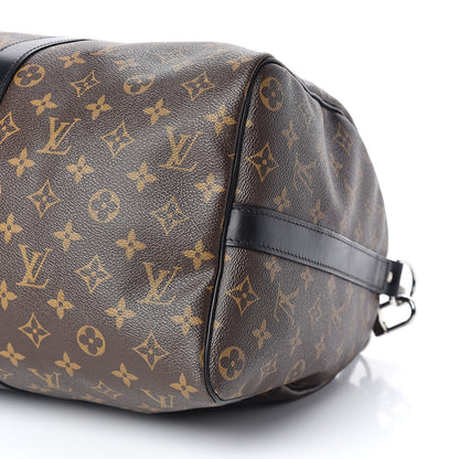Louis Vuitton Monogram Macassar Keepall Bandouliere 45 6 of 10