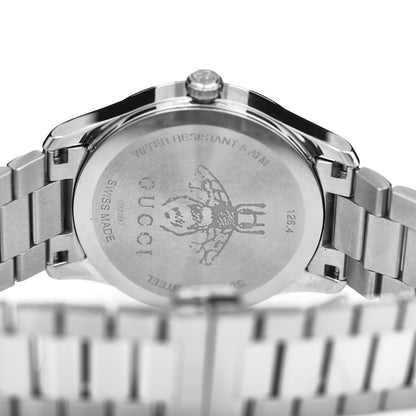 Gucci Stainless Steel 38mm G-Timeless Charm Quartz Watch Black 5 of 5