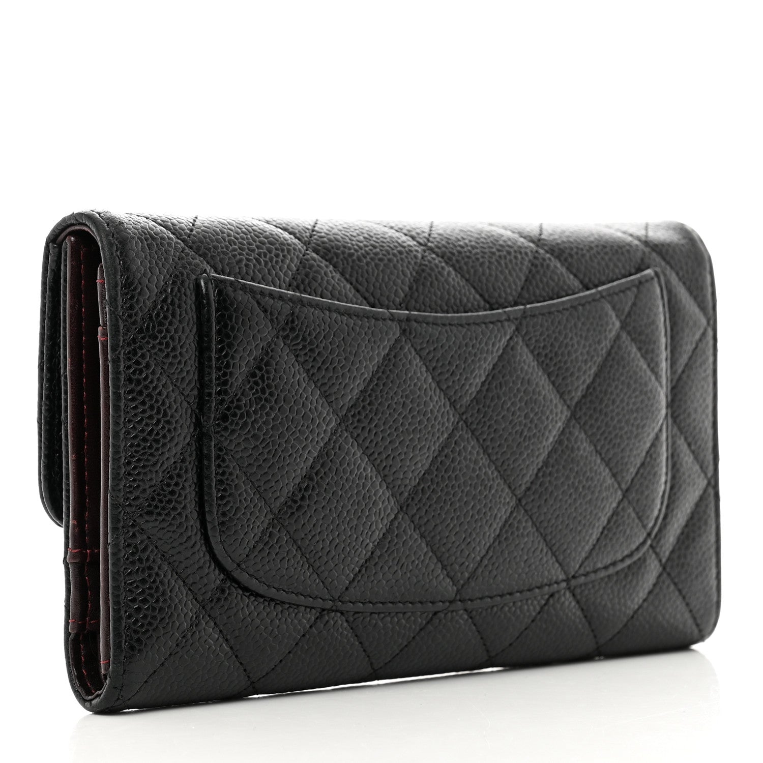 Chanel Caviar Quilted Large Flap Wallet Black 3 of 10