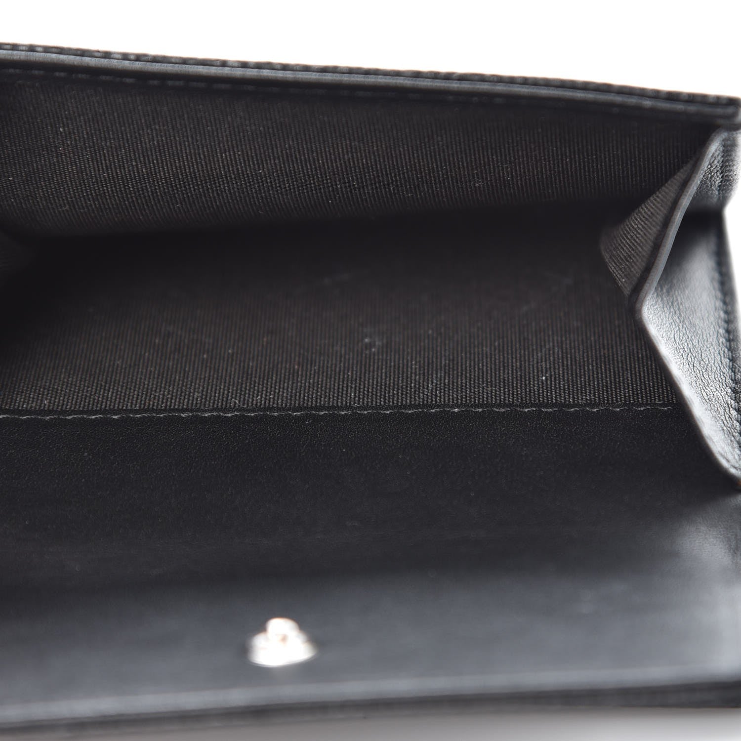 Chanel Caviar Timeless CC Compact French Wallet Black 6 of 8