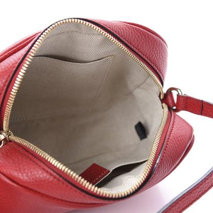 Gucci Pebbled Calfskin Small Soho Disco Bag Vibrant Red 4 of 10