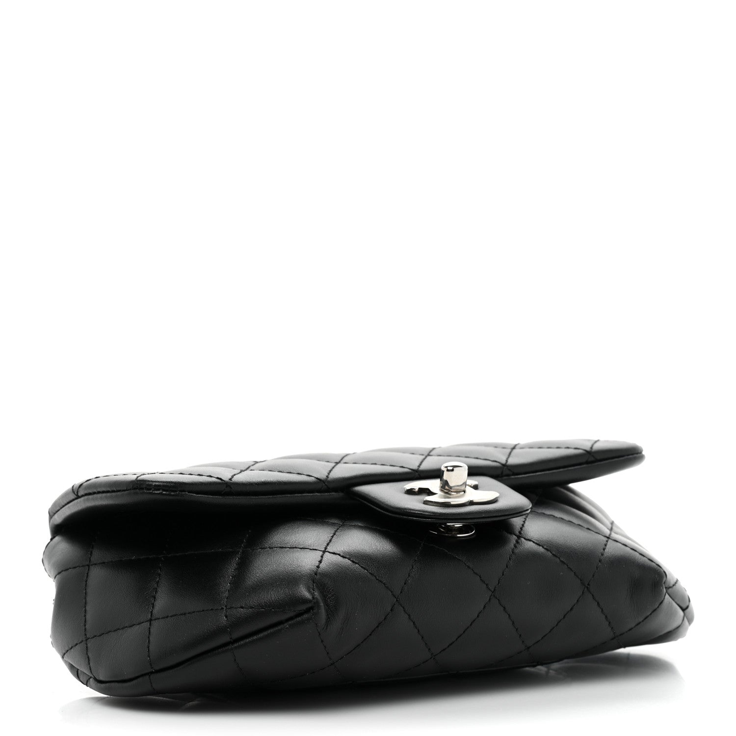 Chanel Calfskin Quilted CC Uniform Flap Belt Bag Black 3 of 8