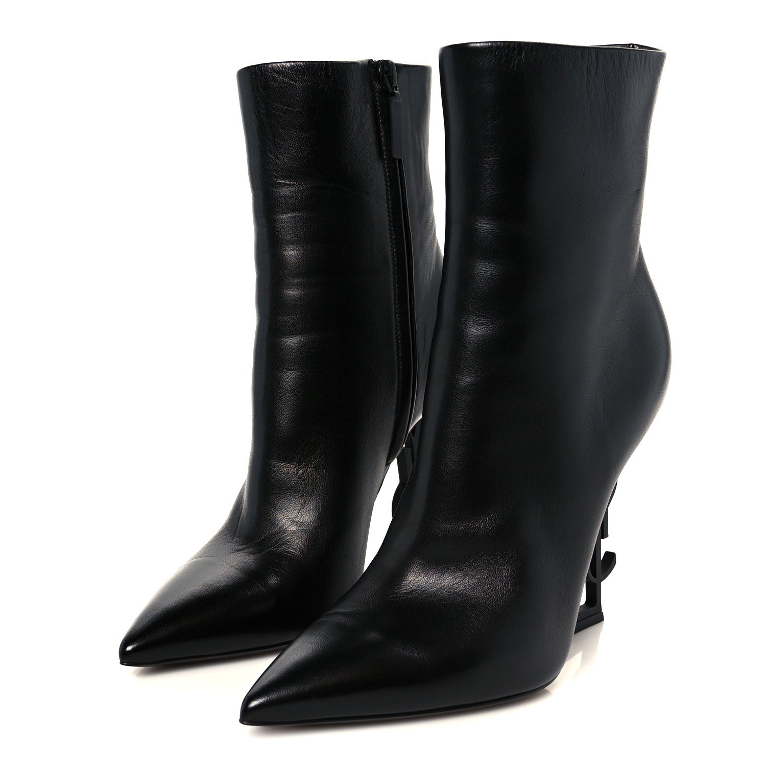 Saint Laurent Nappa Vendome Opyum 110 Ankle Boots 39.5 Black 4 of 10