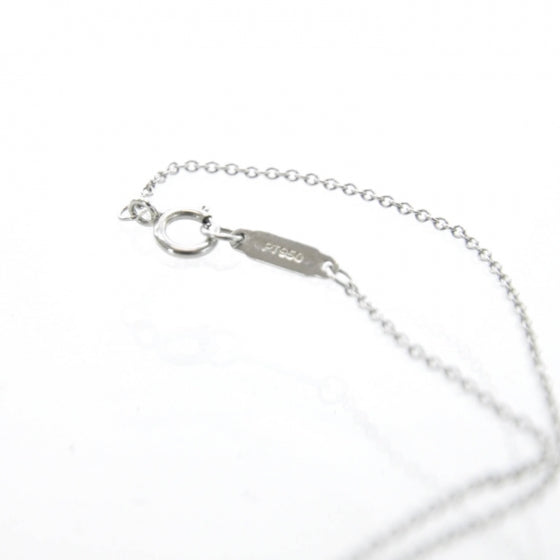 Tiffany Platinum Diamond Heart Pendant Necklace 6 of 7