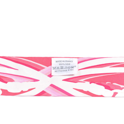 Hermes Silk Brides de Gala Shadow Twilly Rose Blanc Fuchsia 3 of 3