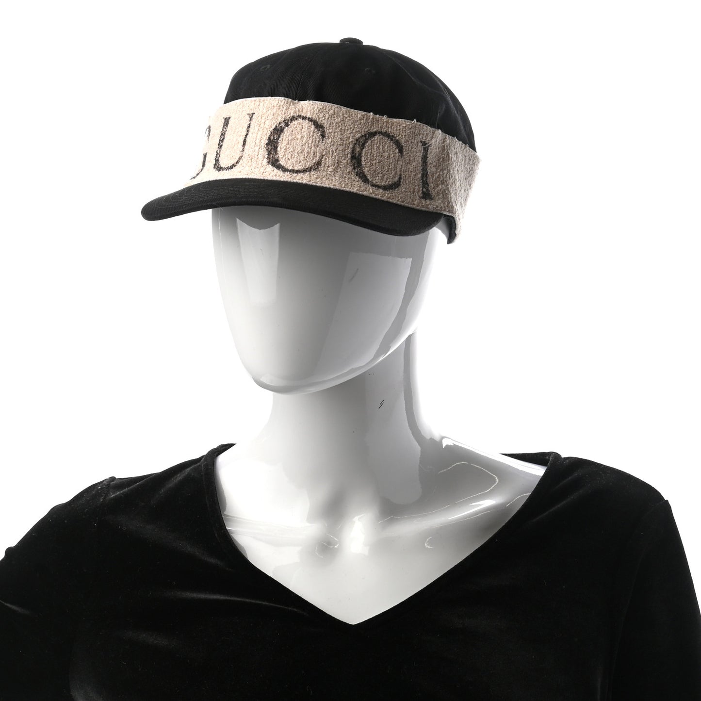 Gabardine Gucci Headband Baseball Hat L Black