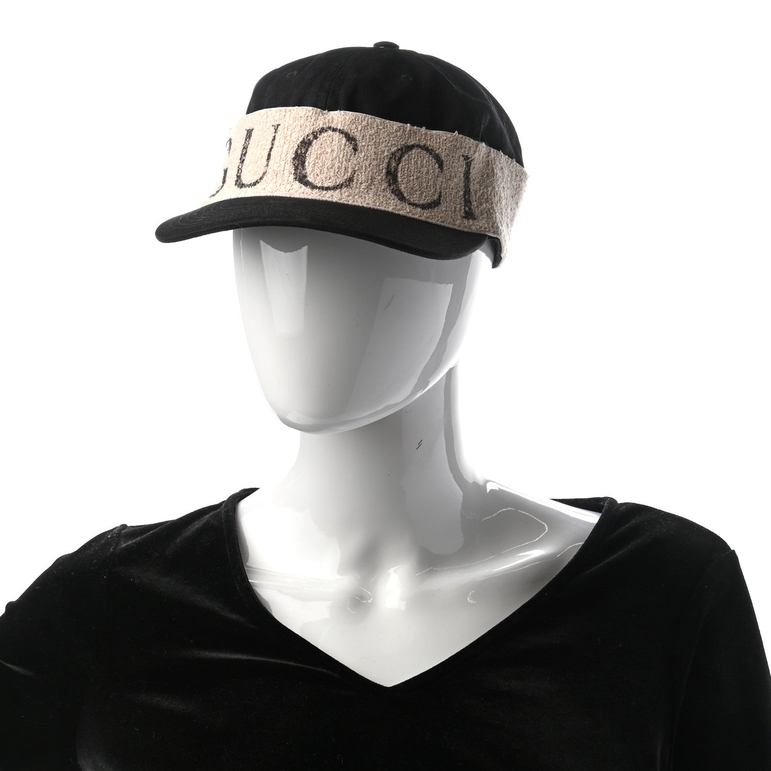 Gucci Gabardine Gucci Headband Baseball Hat L Black 2 of 11