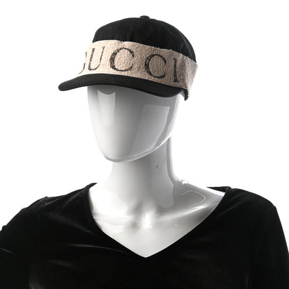 Gucci Gabardine Gucci Headband Baseball Hat L Black 2 of 11