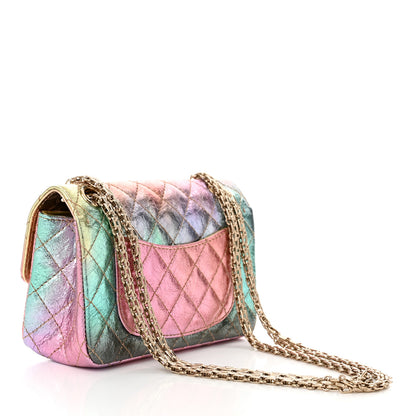 Chanel Metallic Goatskin Quilted Mini 2.55 Reissue Flap Multicolor 2 of 11