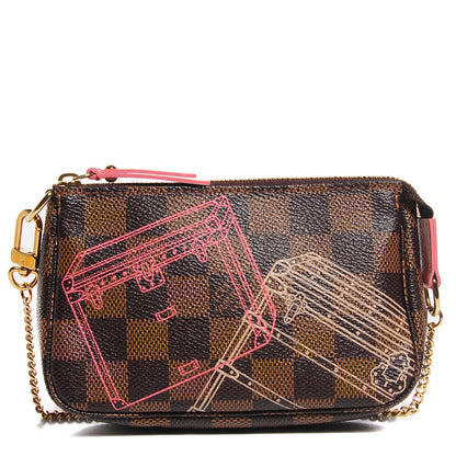 Louis Vuitton Damier Ebene 2014 Christmas Animation Mini Pochette Accessories 1 of 7