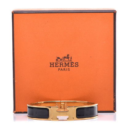 Hermes Enamel Narrow Clic Clac H Bracelet PM Black 6 of 6