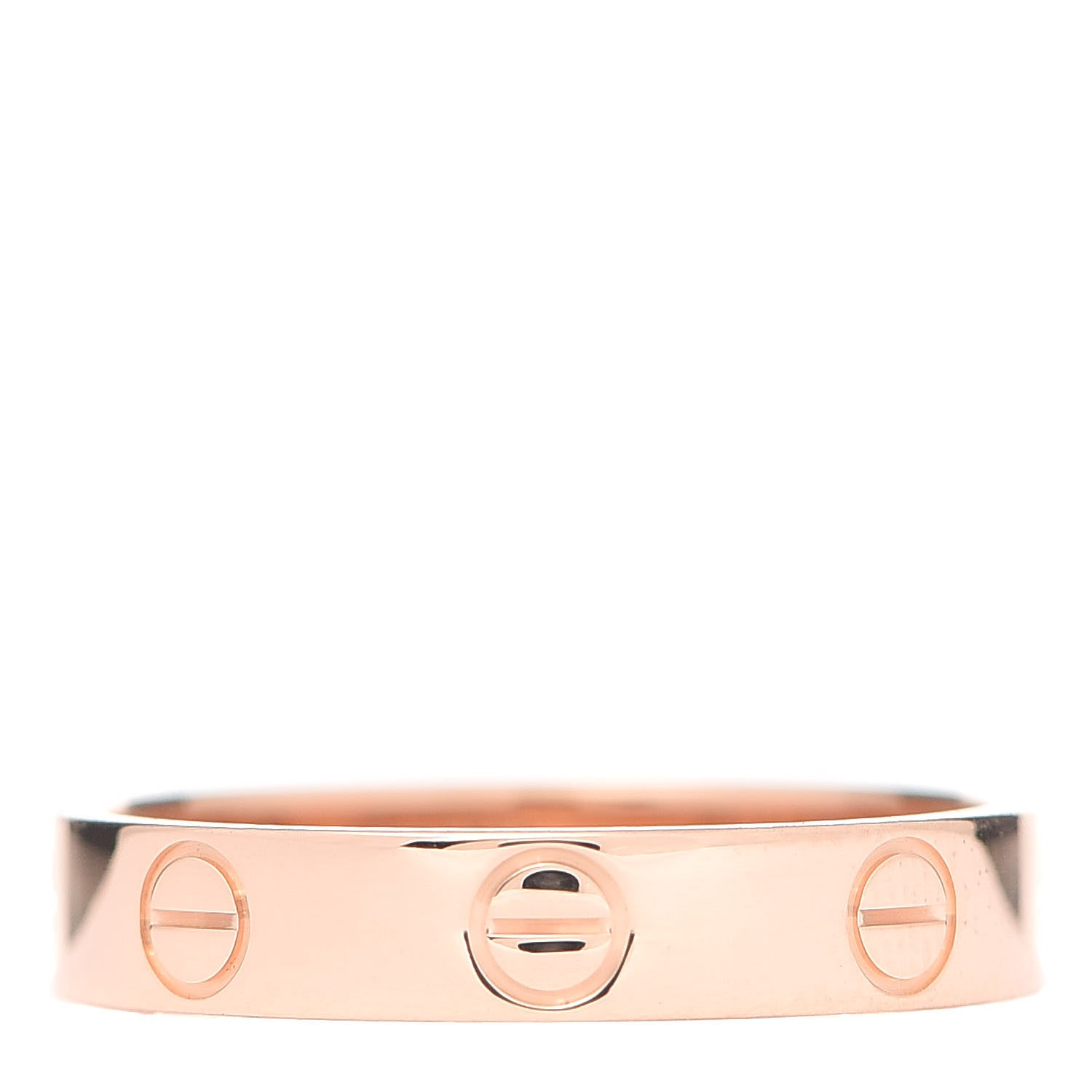 Cartier 18K Pink Gold 3.5mm LOVE Wedding Band Ring 51 5.75 3 of 5
