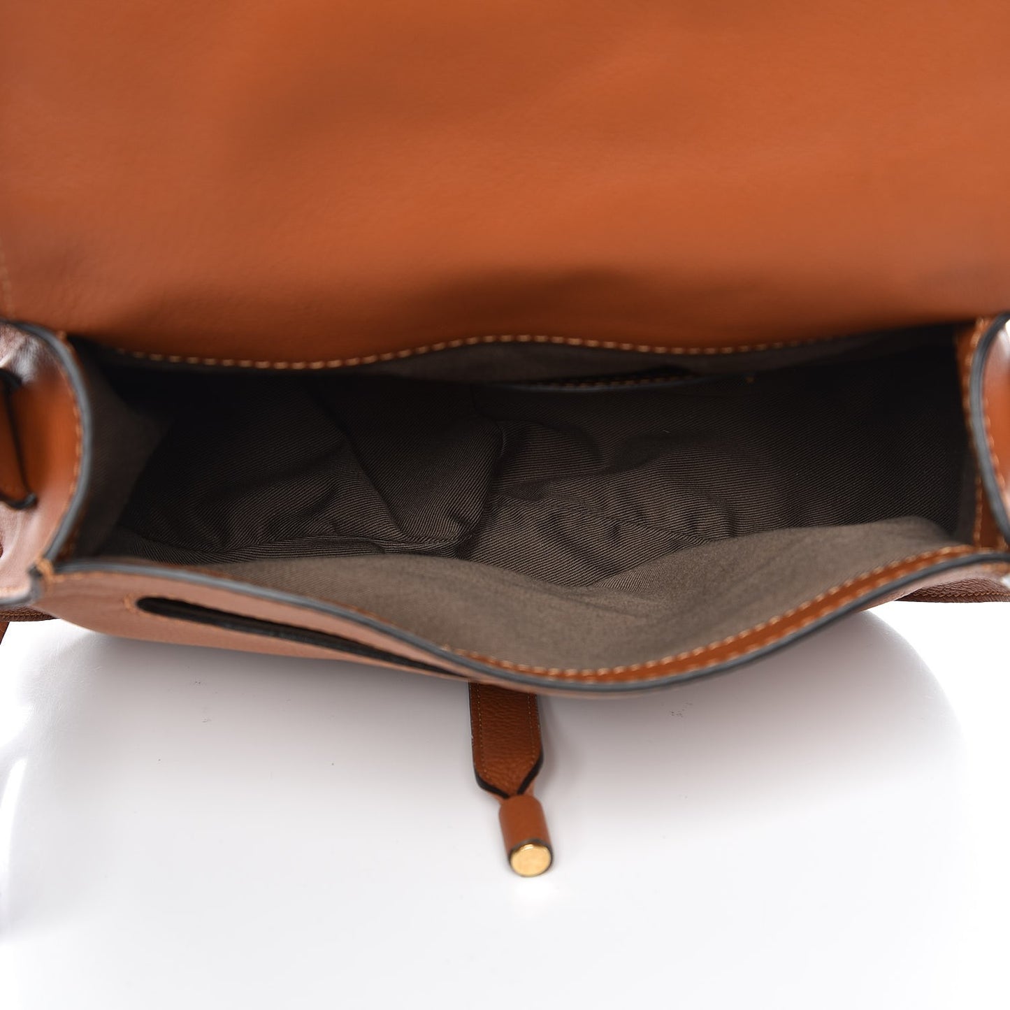 Calfskin Medium Marcie Round Crossbody Bag Tan