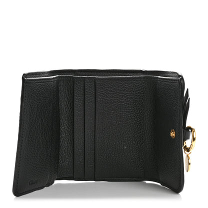 Chloe Calfskin Alphabet Tri-Fold Black 5 of 10