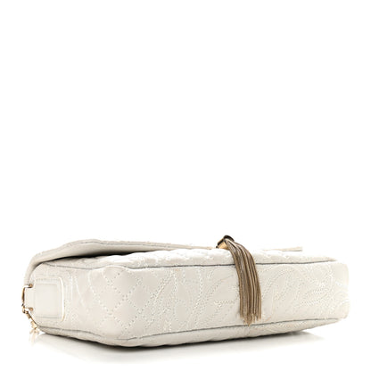 Versace Nappa Barocco Quilted Vanitas Medea Shoulder Bag White 4 of 13