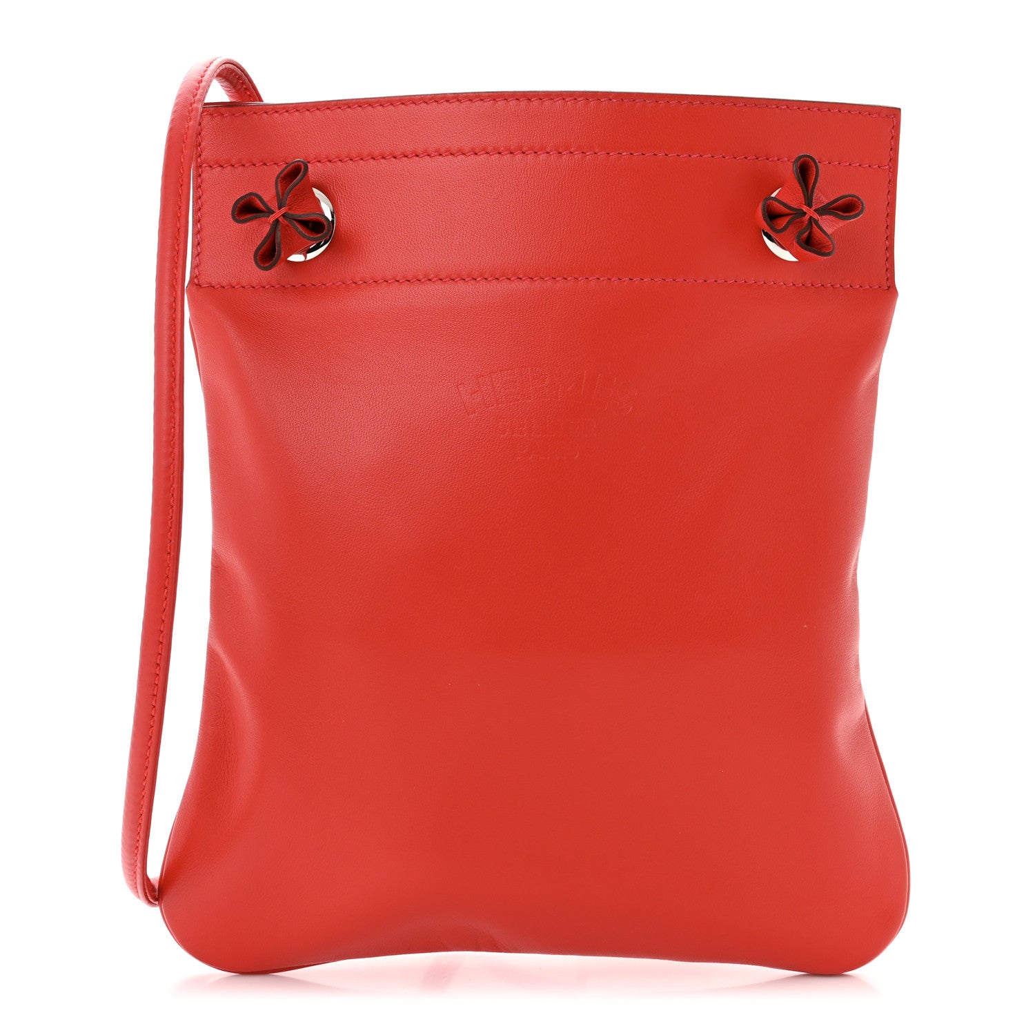 Hermes Milo Lambskin Swift Mini Aline Rouge De Coeur 1 of 11