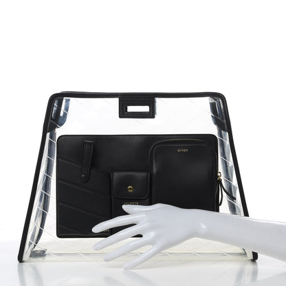 Fendi TPU Vitello Grace Pequin Pocket Medium Peekaboo Defender Black 2 of 8