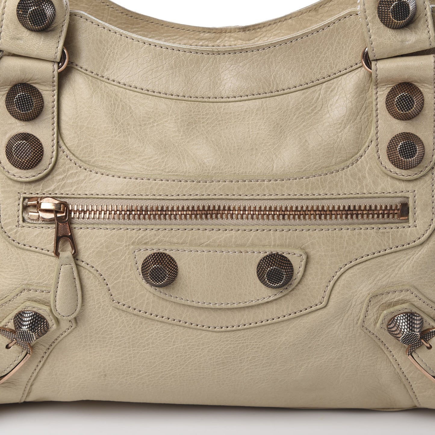 Agneau Giant 21 Rose Gold Hardware City Praline