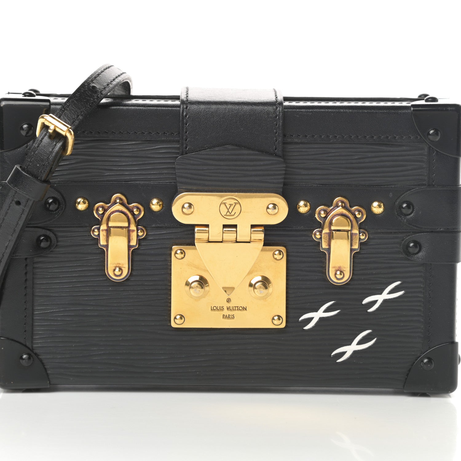 Louis Vuitton Epi Petite Malle Black 8 of 15