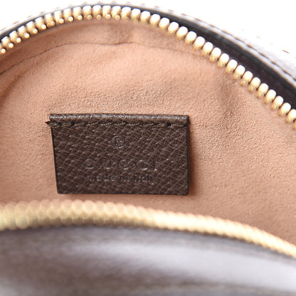 Gucci GG Supreme Monogram Web Mini Ophidia Round Shoulder Bag Brown 5 of 7