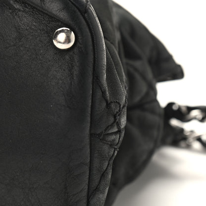 Chanel Iridescent Calfskin Stitched CC Shopping Tote Black 12 of 12