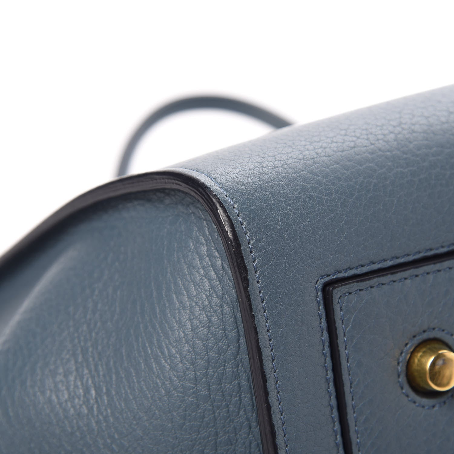 Celine Crisped Calfskin Small Tie Knot Tote Slate Blue 10 of 16