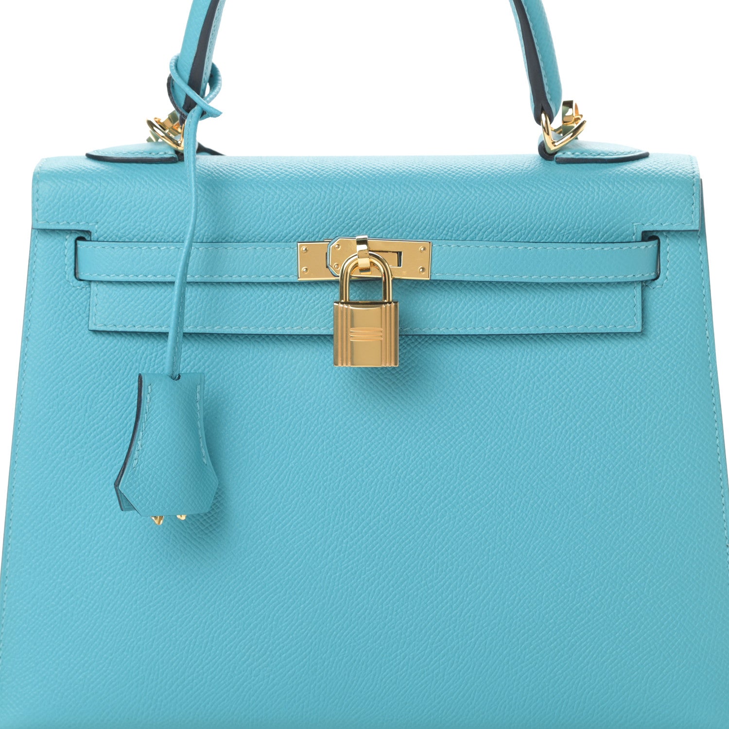 Hermes Epsom Kelly Sellier 25 Bleu Du Nord 7 of 10