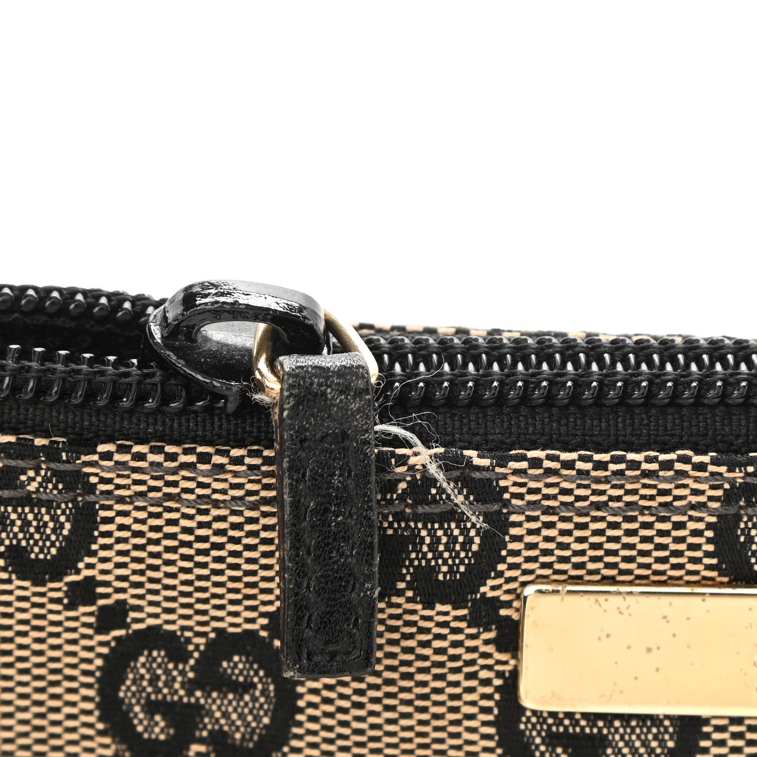 Gucci Monogram Web Boat Pochette Black 13 of 15
