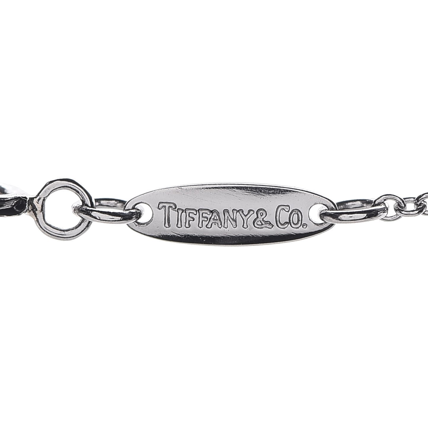 Platinum Diamond 6mm Elsa Peretti Teardrop Pendant Necklace