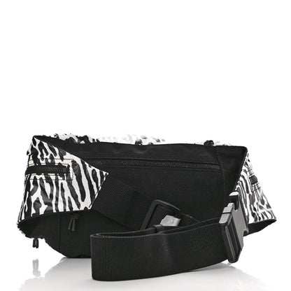 Saint Laurent Nylon Leopard Print Belt Bag Black 3 of 10