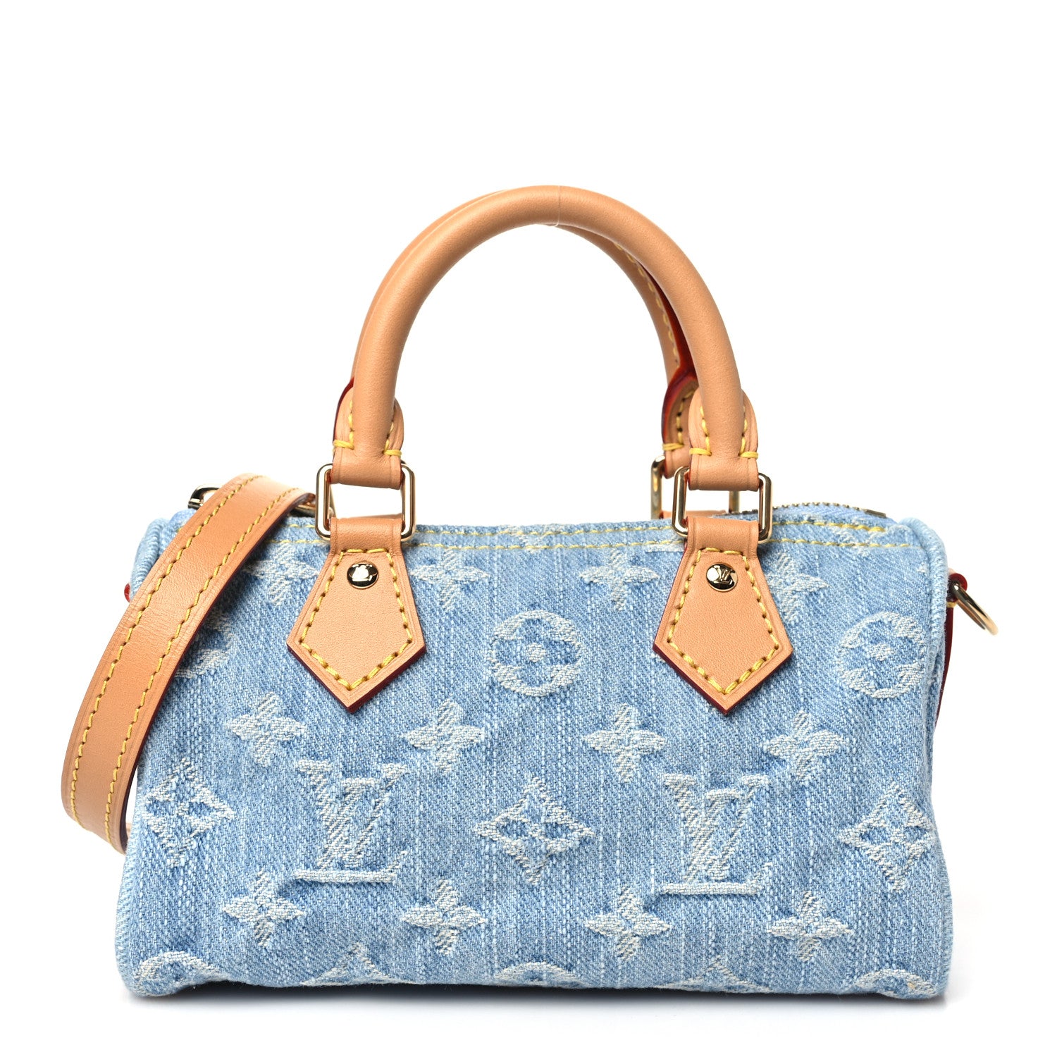 Louis Vuitton Monogram Denim Nano Speedy Sky Blue 1 of 9