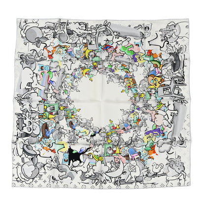 Louis Vuitton X UF Silk Bordercase Scarf Multicolor 2 of 3
