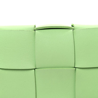 Bottega Veneta Lambskin Maxi Intrecciato Cassette Crossbody Bag Green 9 of 11