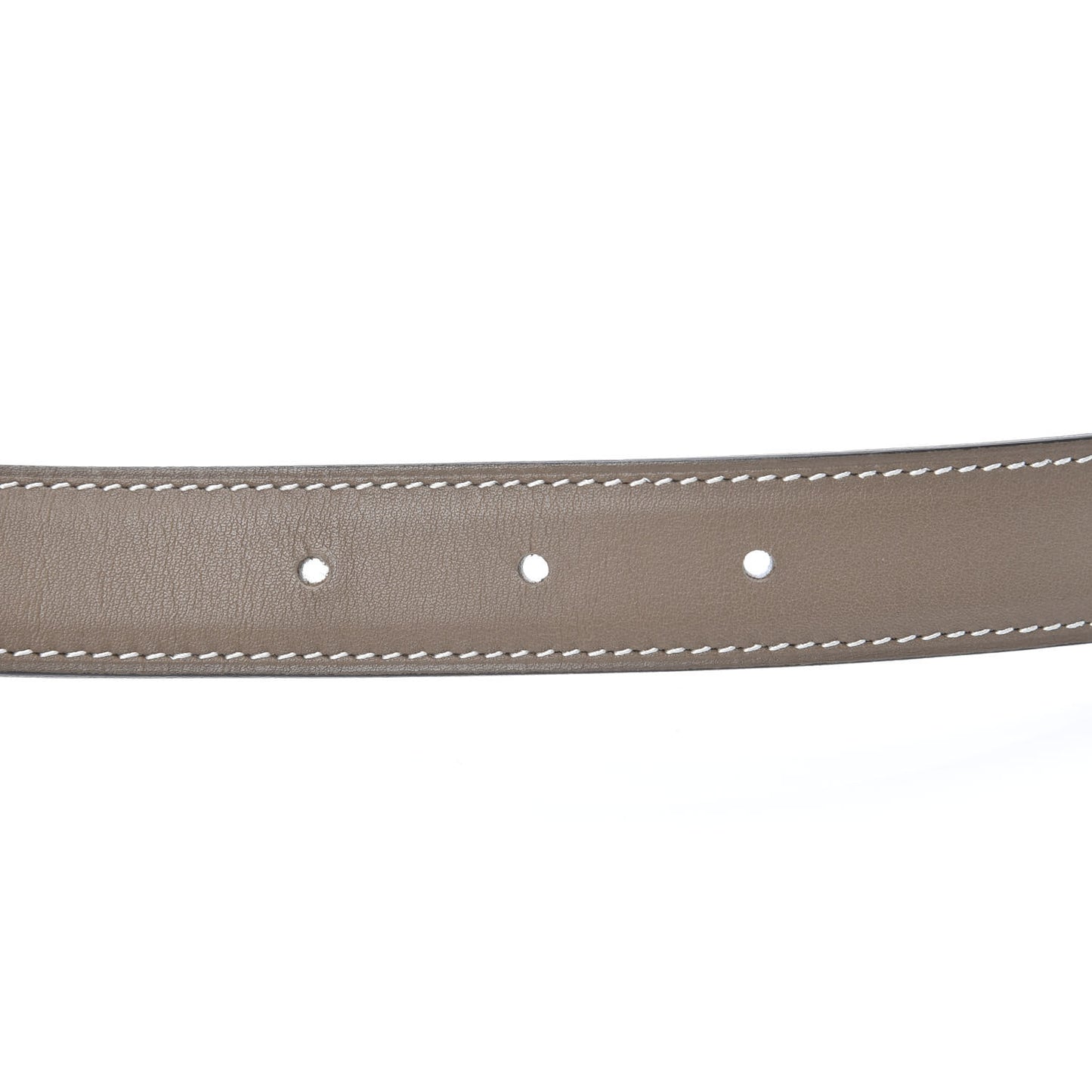Swift Epsom 24mm Belt Strap 85 Etoupe White