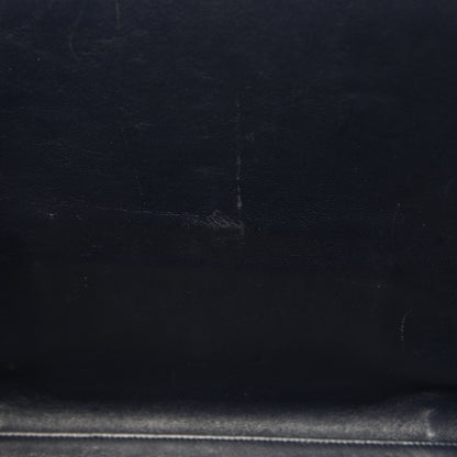 Celine Crocodile Embossed Nubuck Medium Phantom Luggage Navy Blue 14 of 18