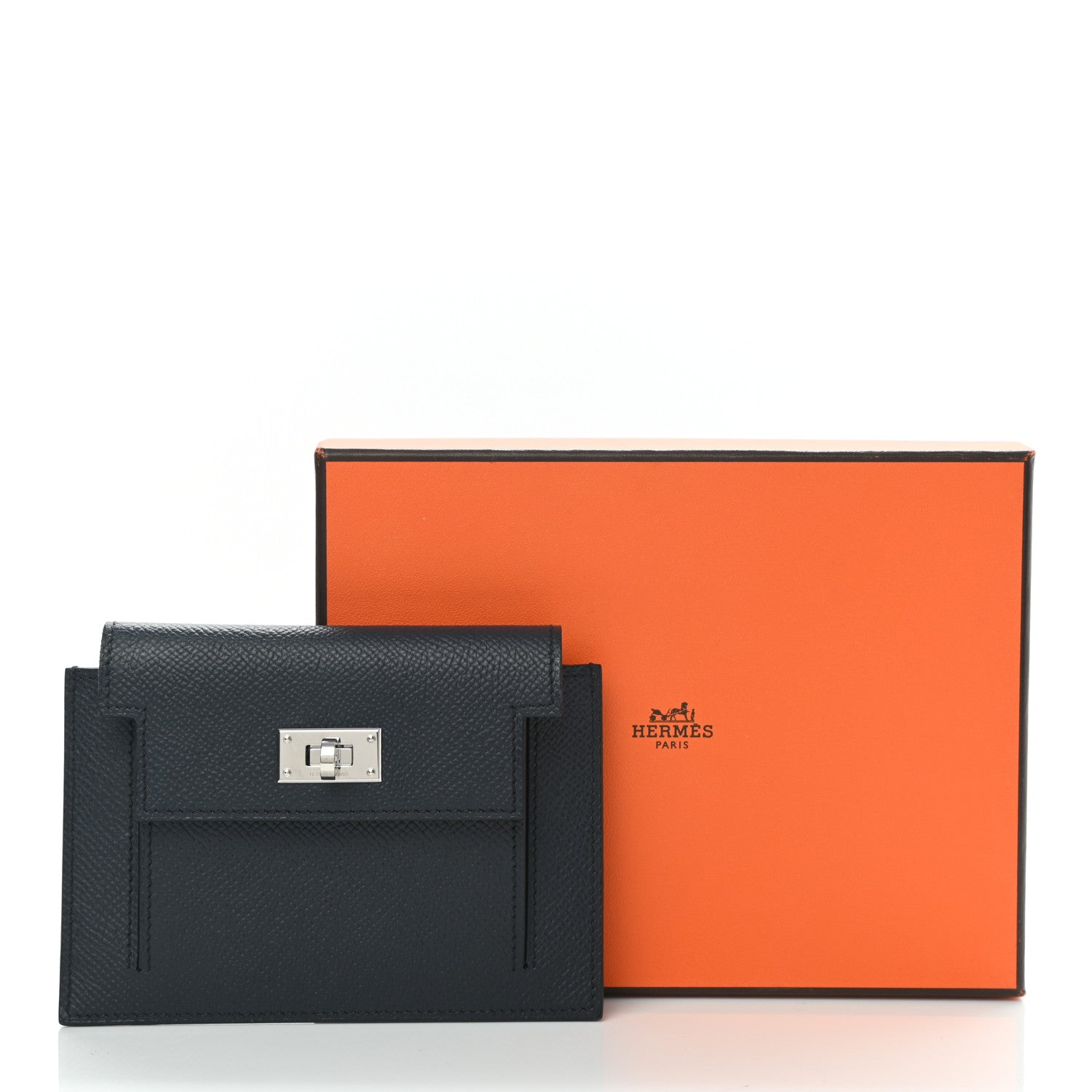 Hermes Epsom Kelly Pocket Compact Wallet Bleu Indigo 8 of 8