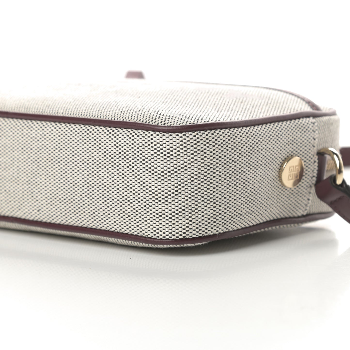 Canvas Logo Bond Camera Bag Aubergine