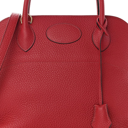 Hermes Taurillon Clemence Bolide 31 Rouge Grenat 8 of 9