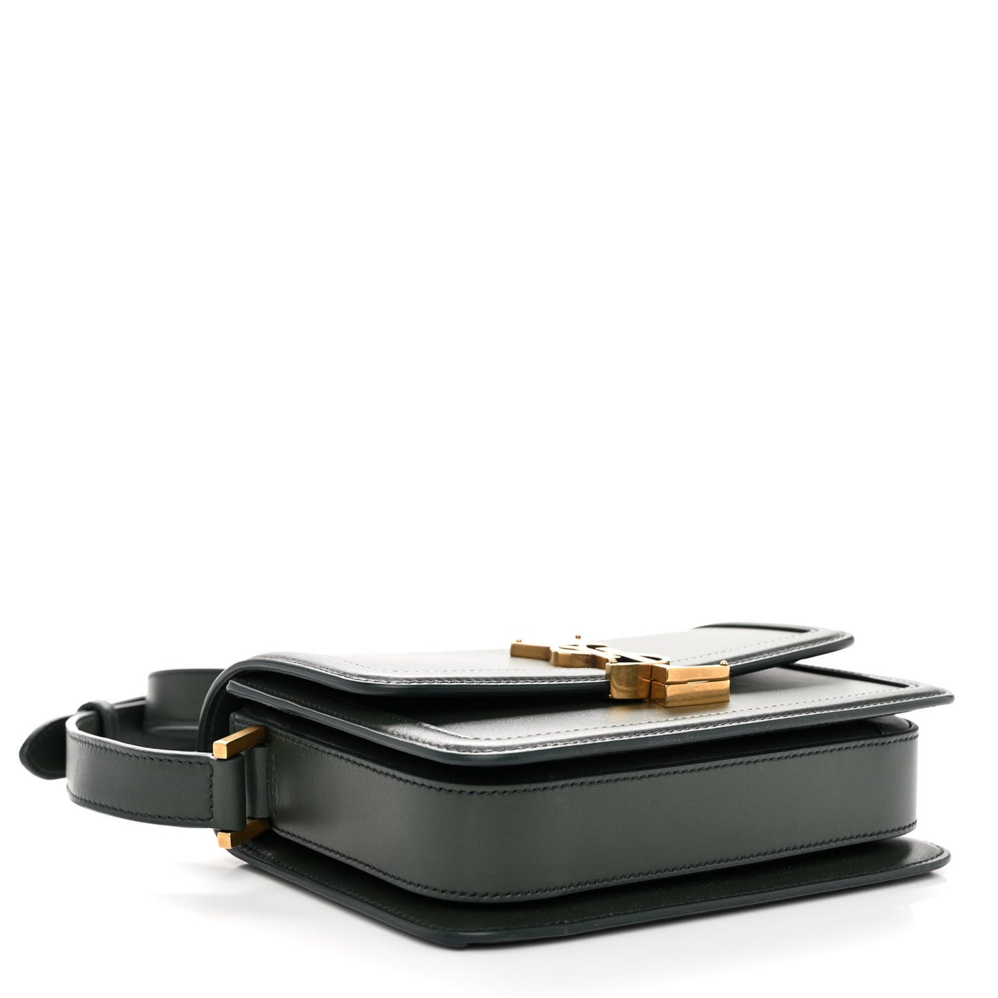 Smooth Calfskin Small Solferino Satchel Green