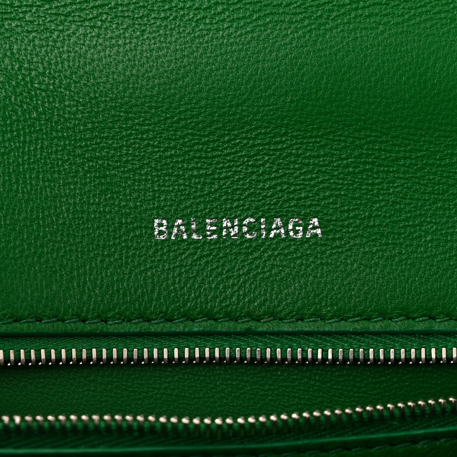 Balenciaga Shiny Calfskin Crocodile Embossed Small Hourglass Top Handle Bag Leaf Green 6 of 20